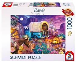 Schmidt Spiele 1000 db-os puzzle - Romantic Wild West Camping, Jeff Haynie (58576) (58576)