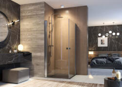 AQUATEK Zuhanykabin, Aquatek GLASS A2 90x90 króm+frost üveg - mozaikkeramia