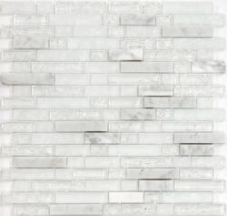 Aita Mozaik, Aita Fizz White Mix 29, 8x30, 5 - mozaikkeramia