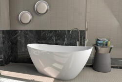 AREZZO design Kád, AREZZO design PALMYRA öntöttmárvány szabadonálló kád - mozaikkeramia