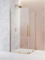 Radaway Zuhanykabin, Radaway Furo Gold KDD szögletes arany zuhanykabin 120x110 átlátszó - mozaikkeramia