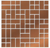 Valore Dekorlap, Valore COPPER GLASS MOSAIC 25x25