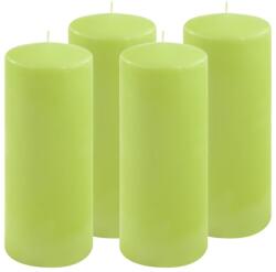 Nexos Set de lumânări , 25 cm, Ø 10 cm, verde deschis, 4 buc (DK47145_SL04)