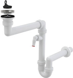 AlcaPlast Mosogató szifon, AlcaPlast helytakarékos A870P-DN40