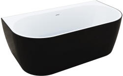 M-Acryl Kád, M-Acryl New Velvet kád 160x85 cm, fekete/fehér - mozaikkeramia