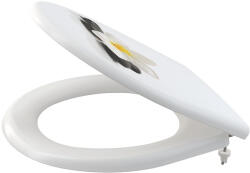 Alcadrain Wc tető, AlcaPlast A604 Flower Soft Close Duroplast - mozaikkeramia