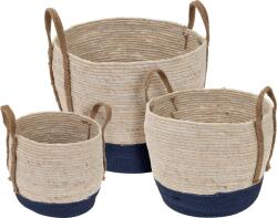 H&L Rattan kosár készlet, kék, 3 db (A355-00-00)