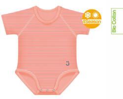 J Bimbi kombidressz 0-36 hó biopamut 4 Seasons csíkos coral 12030 - babycenter-online
