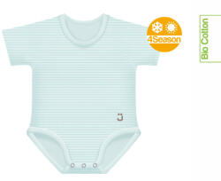 J Bimbi kombidressz 0-36 hó biopamut 4 Seasons csíkos aqua zöld 12029 - babycenter-online