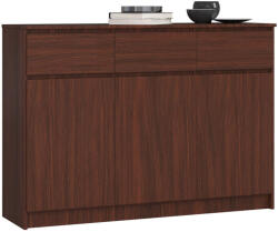 AKORD CLP K140 Komód Laminált Wenge 3 Ajtós 3 Fiókos