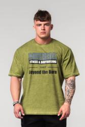NEBBIA Washed-off Oversized T-shirt HERITAGE 355 - green (XL) - NEBBIA