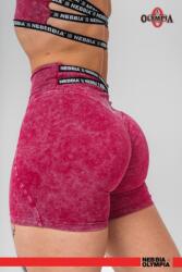 NEBBIA Washed High Waisted Leggings rövidnadrág HERITAGE 780 - red (L) - NEBBIA