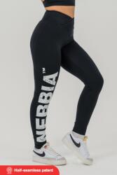 NEBBIA High waisted gym leggings GLUTE CHECK 613 - black (XS) - NEBBIA