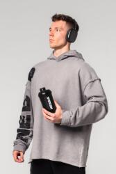 NEBBIA Washed-off Oversized Pullover Hoodie NO BS 371 - light grey (L) - NEBBIA