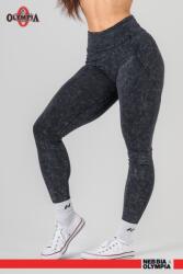 NEBBIA Washed High Waisted Leggings GYM WARRIOR 776 - black (S) - NEBBIA