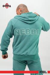 NEBBIA Long Zip Up Hoodie BEYOND ORDINARY 707 - green (L) - NEBBIA