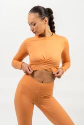 NEBBIA Cropped Long Sleeve Top ELEVATED 468 - orange (M) - NEBBIA