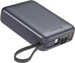 SWISSTEN 20000 mAh integrált USB-C és Lightning kábelekkel, ezüstszürke (22013945)