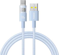 Baseus Cablu de Date cu Afisaj Digital, USB la Type-C, 100W, 1m - Galaxy Blue (P10382701311-00) - vexio