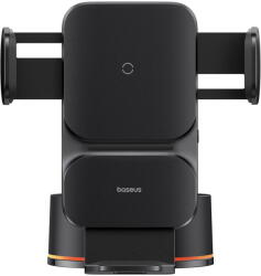 Baseus Suport Auto pentru Telefon, 15W, Montare pe Panoul de Bord - Baseus Wisdom Series (C40344901113-Z1) - Cluster Black (C40344901113-Z1) - vexio