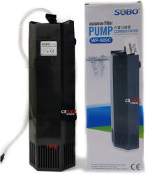 SOBO Wp-909C Sarok Belső Szűrő - 250-500 L-Hez 1600 L/H-ig, 282W