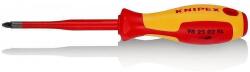KNIPEX Отвертка PZ 2 Slim, VDE 1000V жълто-червена ръкохватка 212мм, Knipex (K982502SL) - xmall