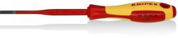 KNIPEX Отвертка шлиц 4.0 Slim, VDE 1000V жълто-червена ръкохватка 202мм, Knipex (K982040SL)