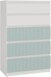 Nidilio MIX M5 ARTEO Komód - 109, 70 x 109.5 x 40 cm, Fehér/Mentazöld