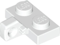 LEGO® Alkatrészek (Pick a Brick) Fehér 1x2 módosított lap csatlakozóval 44567b (44567b)