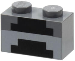 LEGO® Alkatrészek (Pick a Brick) Sötét kékesszürke 1x2 kocka, minecraft sütő mintával 3004pb161 (3004pb161)