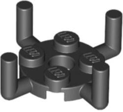 LEGO® Alkatrészek (Pick a Brick) Fekete módosított lapos kerek elem 98284 (98284)