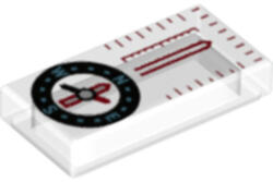 LEGO® Alkatrészek (Pick a Brick) Átlátszó 1x2 csempe iránytű 6274803 6274803 (6274803)