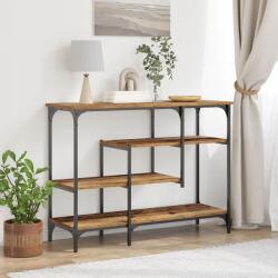 vidaXL Конзолна маса Старо дърво 100 x 35 x 75 см (863559)