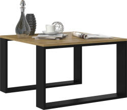 Nidilio Modern Mini Dohányzóasztal - Tölgy/Fekete