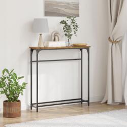 vidaXL Конзолна маса Старо дърво 75 x 19, 5 x 75 см Инженерна дървесина (863503)