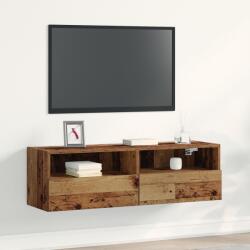 vidaXL TV стенен шкаф 100 x 30 x 30 cm Старо дърво Инженерна дървесина (862188)