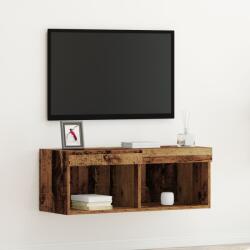 vidaXL Комплект ТВ шкаф 80 x 30 x 30 см Старо дърво (862200)