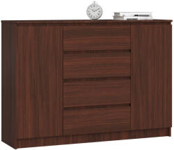 AKORD CLP K140 Komód Laminált Wenge 4 Fiókos