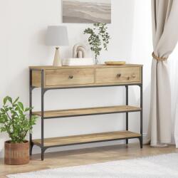 vidaXL Конзолна маса Дъб 100 x 25 x 75 см Инженерна дървесина (863512)