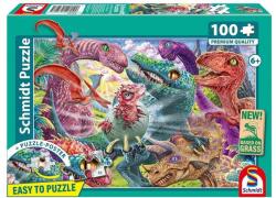 Schmidt Spiele 56527 - Little Dinosaurs, Big Adventures - 100 db-os puzzle