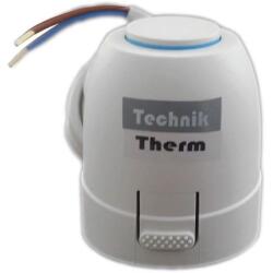 Technik Therm elektromos állítómű, 230V, alaphelyzetben zárt, on-off, kábellel, rögzítő gyűrűvel TTVA10230VAZ (TTVA10230VAZ)