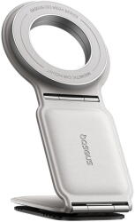 Baseus Suport Auto pentru Telefon, Magnetic, 25N, Rotire 360° - Baseus PrimeTrip Series C02 (C40169002213-00) - Moon White (C40169002213-00) - pcone