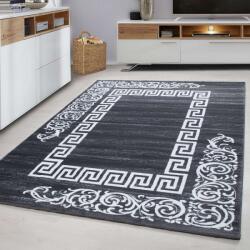  Elegáns Görögminta Szőnyeg - Sötétszürke - 80x300 cm (271067)