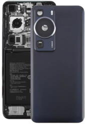 tel-szalk-1929695151627 Huawei P60 / P60 Pro Fekete akkufedél hátlap, kamera lencse (tel-szalk-1929695151627)