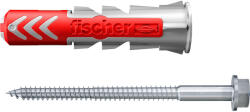 Fischer DuoPower kétkomponensű nylon dübel 10 x 50 S LD - biztonsági csavarral, 25 db/csomag (535461)