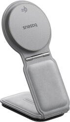 Baseus Suport Auto pentru telefon, Wireless, 15W, Magnetic, pentru Panoul de Bord - Baseus PrimeTrip C02 (C40169003831-00) - Frosted Grey (C40169003831-00) - pcone