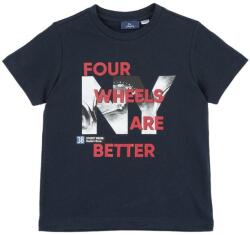 Chicco Boys Four Wheels Are Better Tee Dark Blue - dress4less