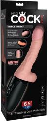 KING COCK 6.5" Thrusting King Cock Plus Triple Threat 17cm Vibrator