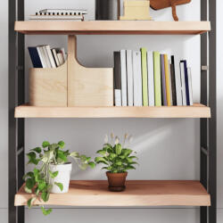 vidaXL kezeletlen tömör tölgyfa fali polc 80x40x(2-6) cm (363547) - valora