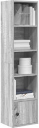 vidaXL szürke sonoma színű szerelt fa könyvespolc 31x24x127 cm (860351)